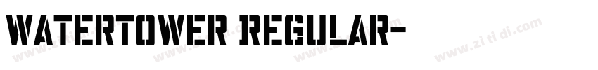 WaterTower Regular字体转换